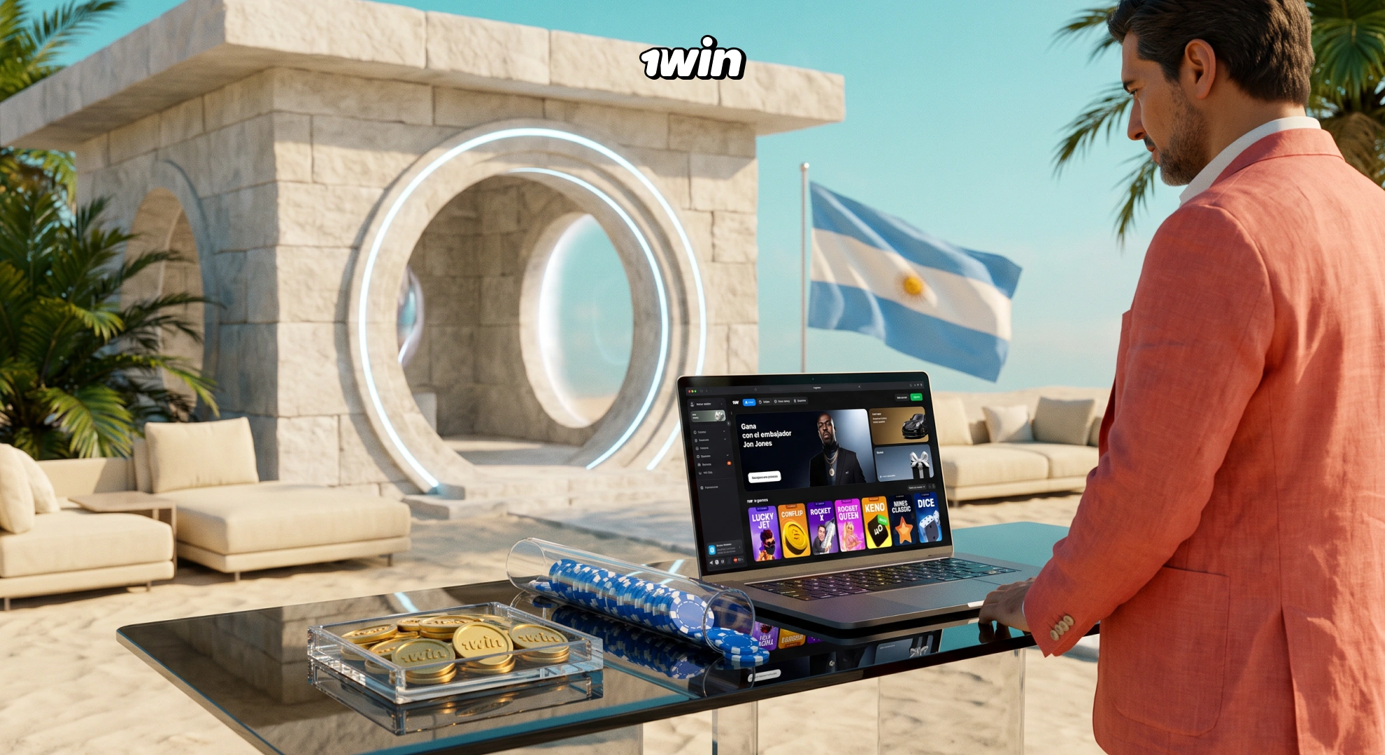 Registro rápido en pesos argentinos en 1win