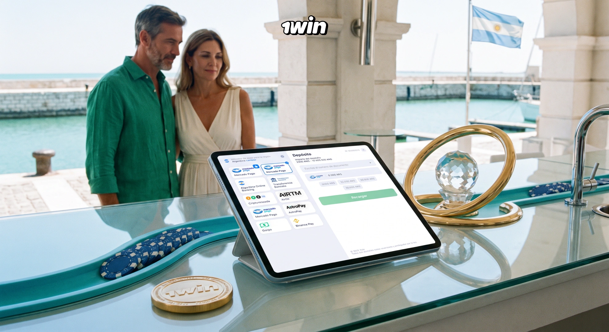 Retiro de dinero en 1win Argentina