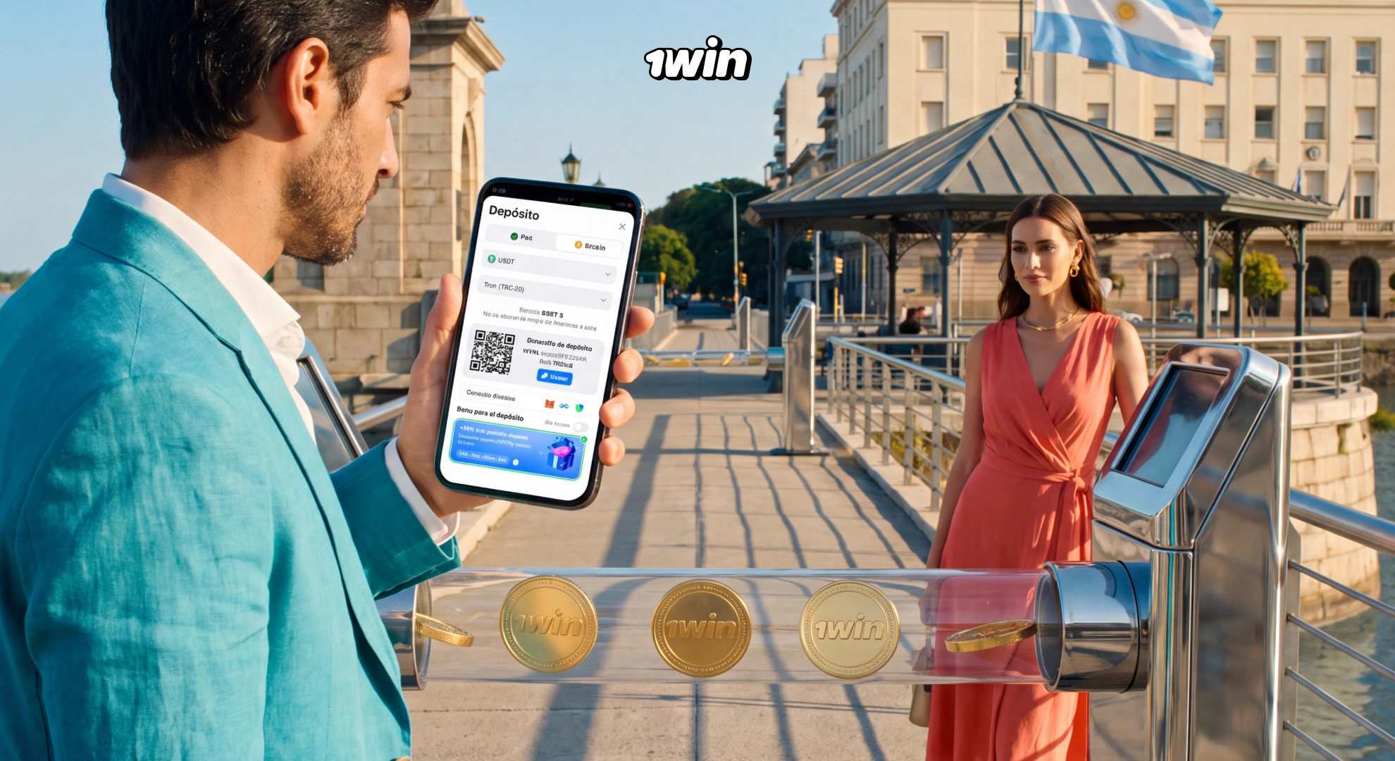 Pagos con criptomonedas en 1win Argentina